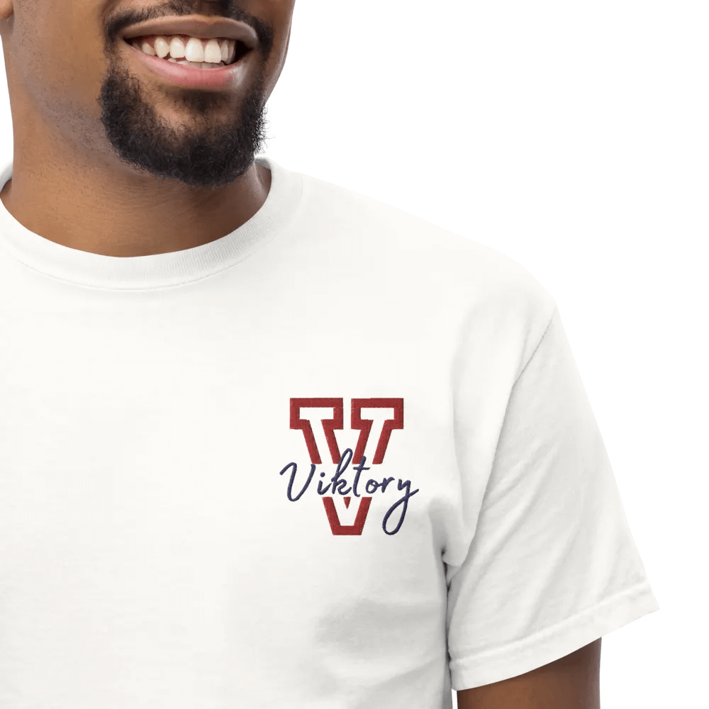Adult Shirt White (red & blue logo) product image (6)