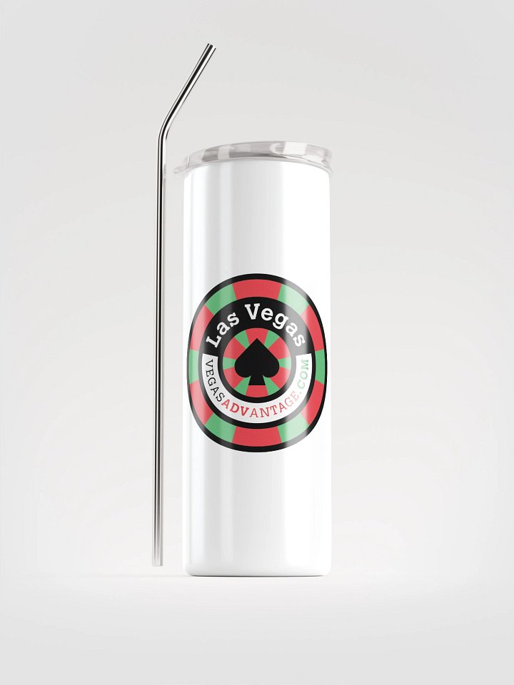 Vegas Advantage Stainless Steel Tumbler (White) product image (1)
