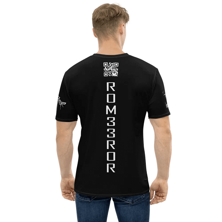 ROM33ROR American Flag Shirt Black (AOP) product image (2)