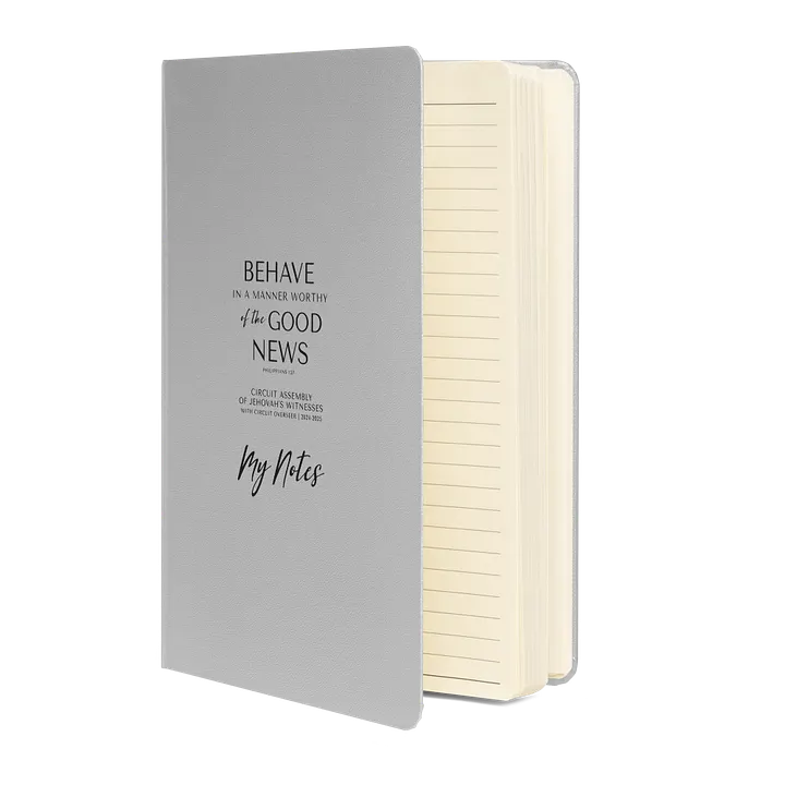 'Behave in a Manner Worthy of the Good News' Hardcover Notebook product image (32)
