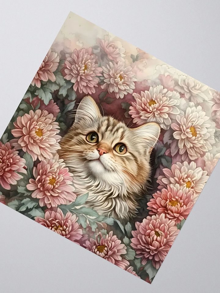 Chrysanthemum Cat Stickers product image (2)