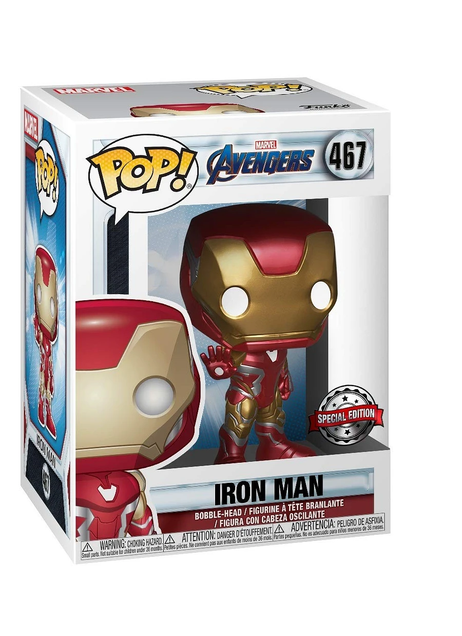 NEW Funko Pop Avengers (Endgame) IRON MAN 467 - Special Edition Bobble-Head product image (3)