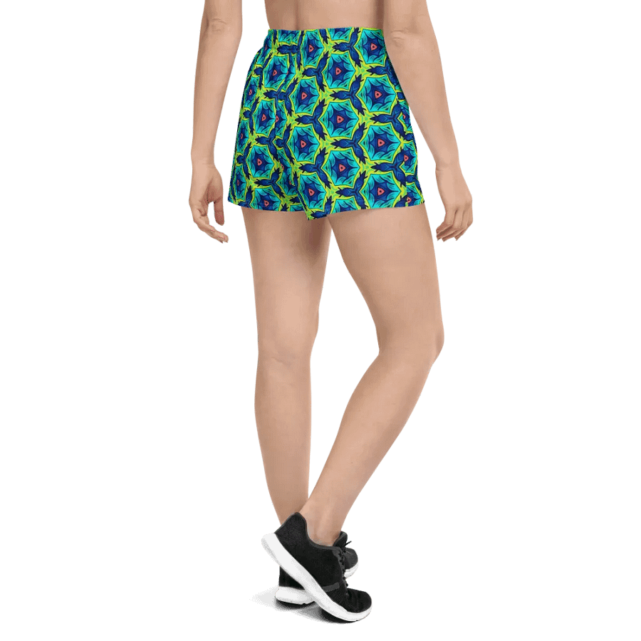 Kaleidoscopic Hex Women Athletic Shorts/Sleep Wear product image (5)