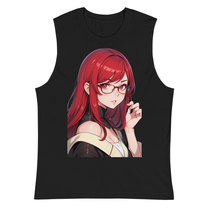 (Red WAIFU) K Muscle Shirt product image (2)