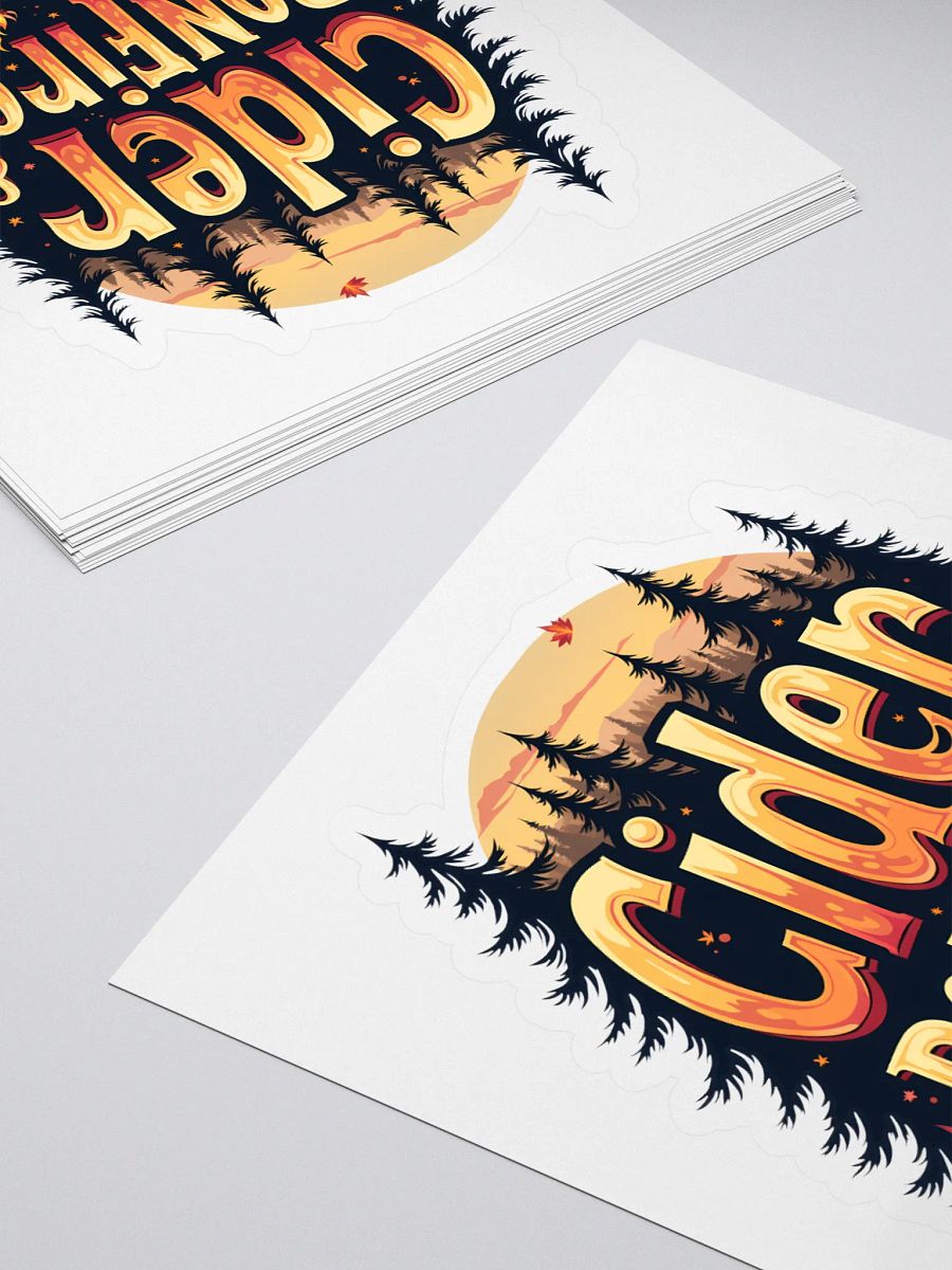 Cider & Bonfires Kiss Cut Stickers product image (4)