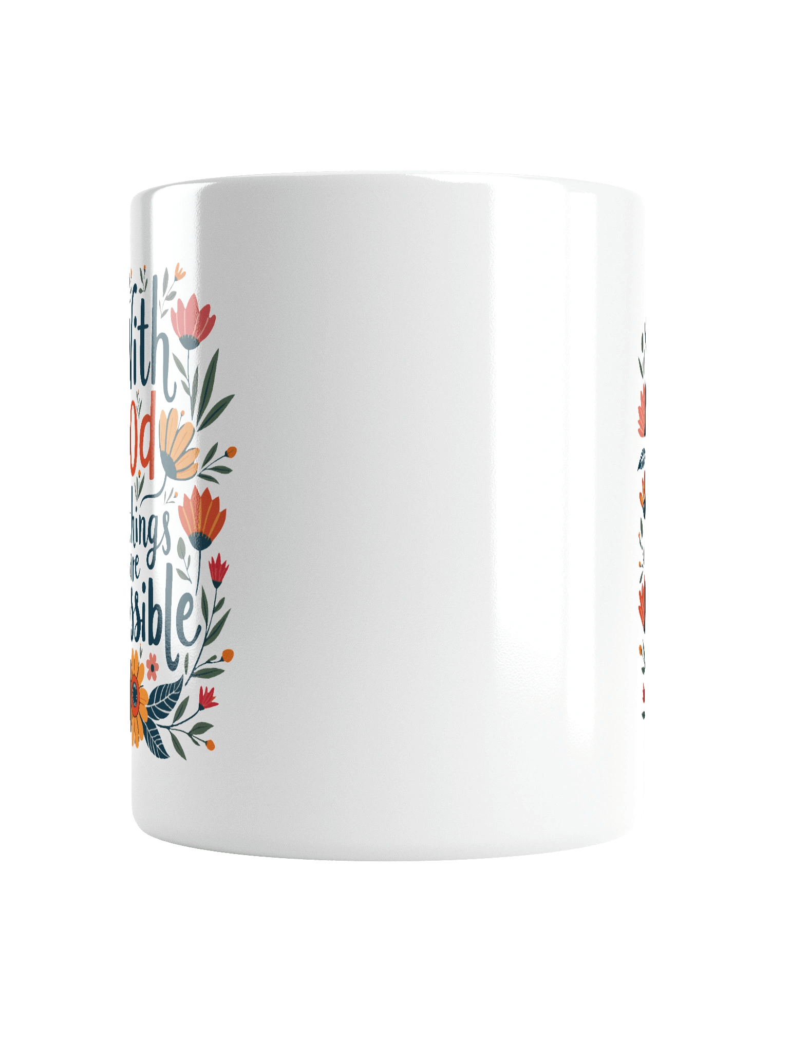 Designs for Women With God All Things Are Possible White Glossy Mug product image (6)