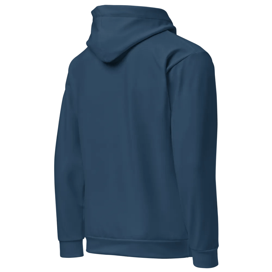 Plain Dark Bluish Gray Light Summer Unisex Recycled Polyester Heavyweight Premium Hoodie by Treasure Pie product image (4)