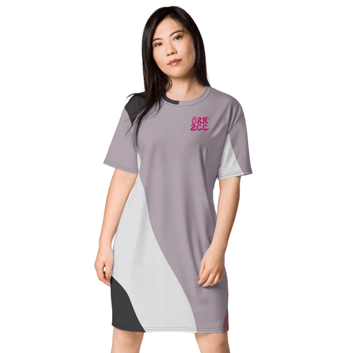 Lilac Mod Vibes T-Shirt Dress – BOURNE to Cape Cod™ product image (1)
