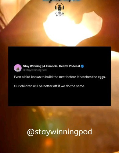 Build the nest first. Set up the stage for them to be catapulted to success. 
.
.
Follow: @staywinningpod
.
.
#podcast #podca...
