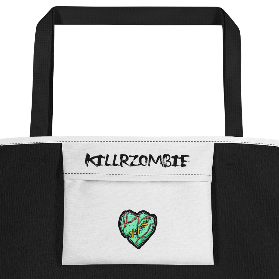 Glowing Eyes Zombie All-Over Tote Bag product image (2)