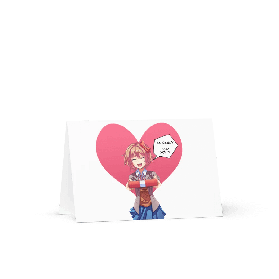 DDLC Valentine day card Sayori product image (1)
