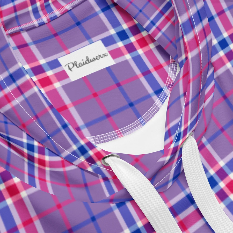 Lavender, Magenta, and Blue Plaid Hoodie product image (10)