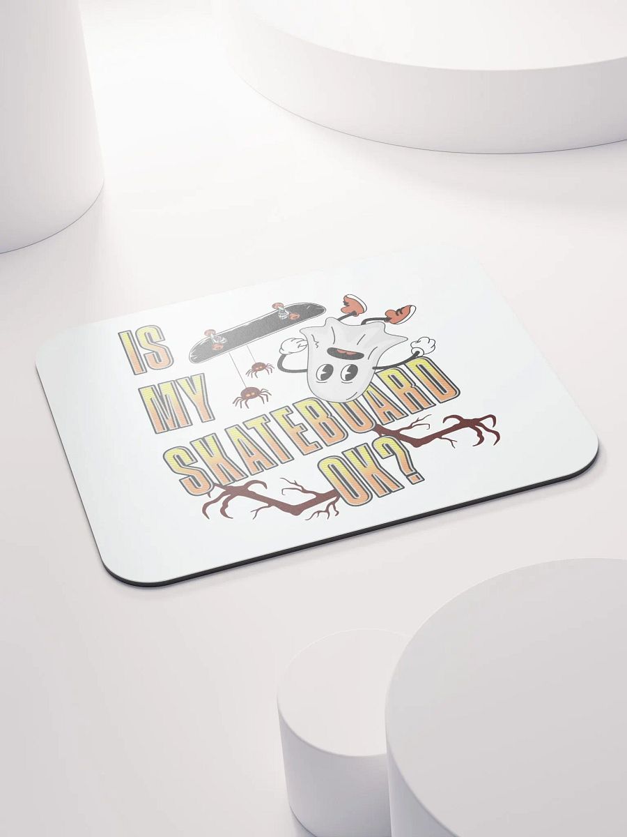Is My Skateboard Ok? Ghost Spooky Skater Mouse Pad product image (4)