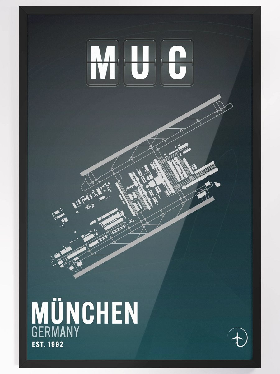 Munich MUC Poster (Framed) product image (4)