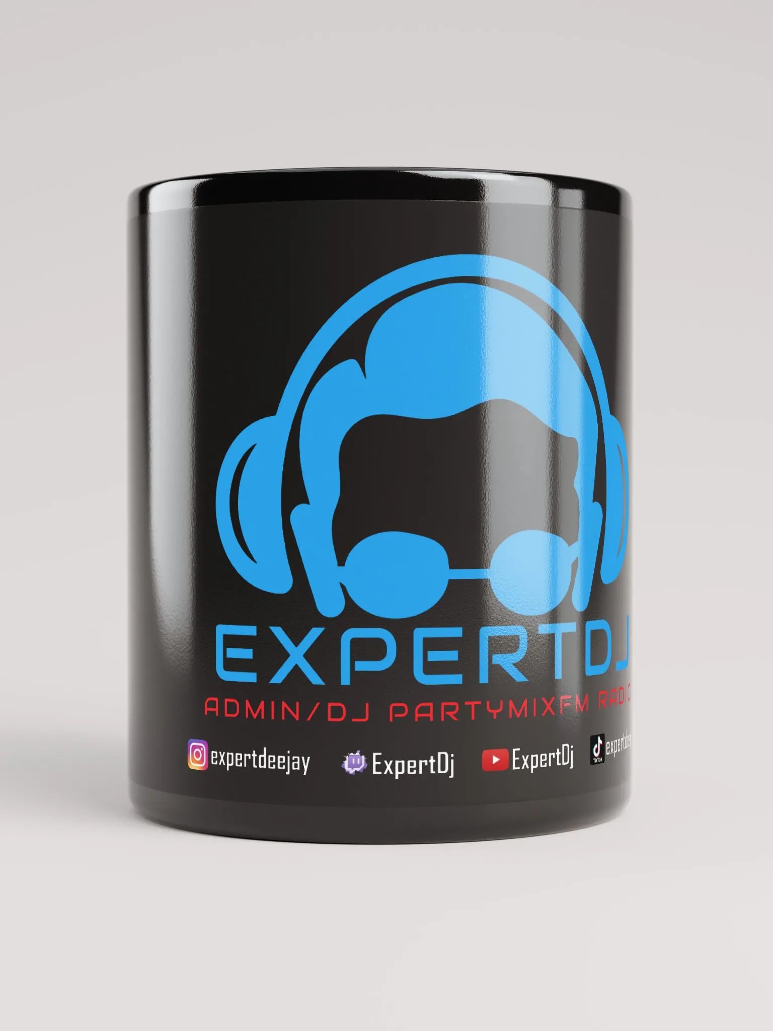 Glossy Mug Black Type 1 product image (9)