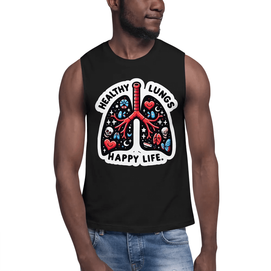 Vibrant Lung Art Muscle Tank product image (7)