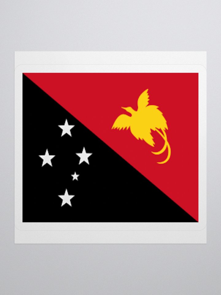 Exclusive Papua New Guinea National Flag Kiss-Cut Stickers - High-Quality Vinyl, Multiple Sizes product image (2)