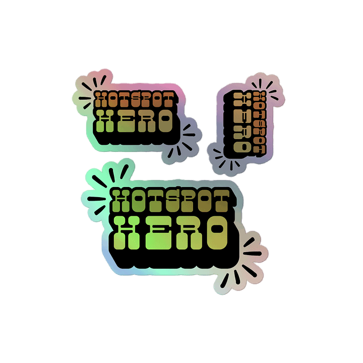 Hot Spot Hero - Holographic Sticker Sheet product image (2)