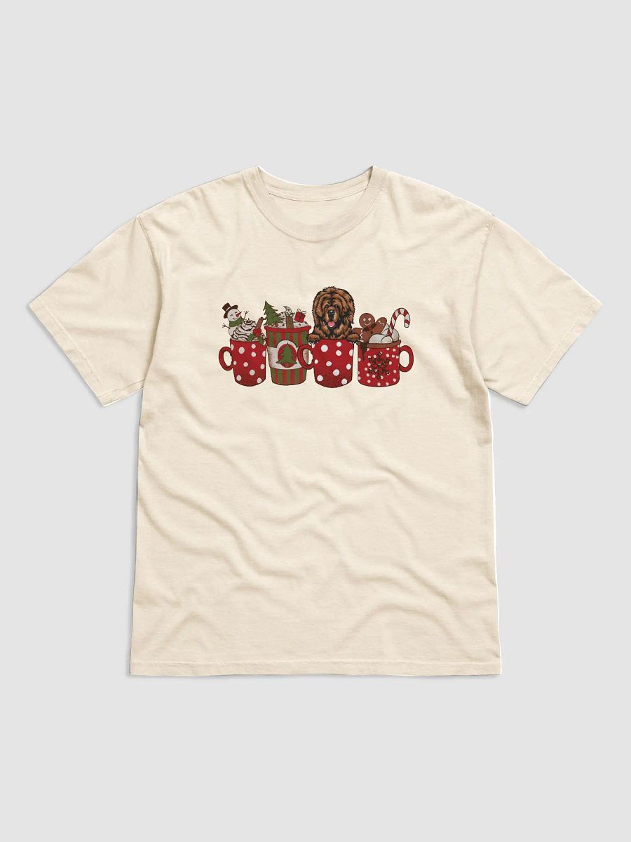 Cute Tibetan Mastiff in a Christmas Cup T-Shirt | Funny Christmas Pup in a Cup product image (14)