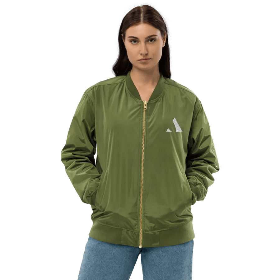Minimalist Geometric Bomber Jacket product image (42)