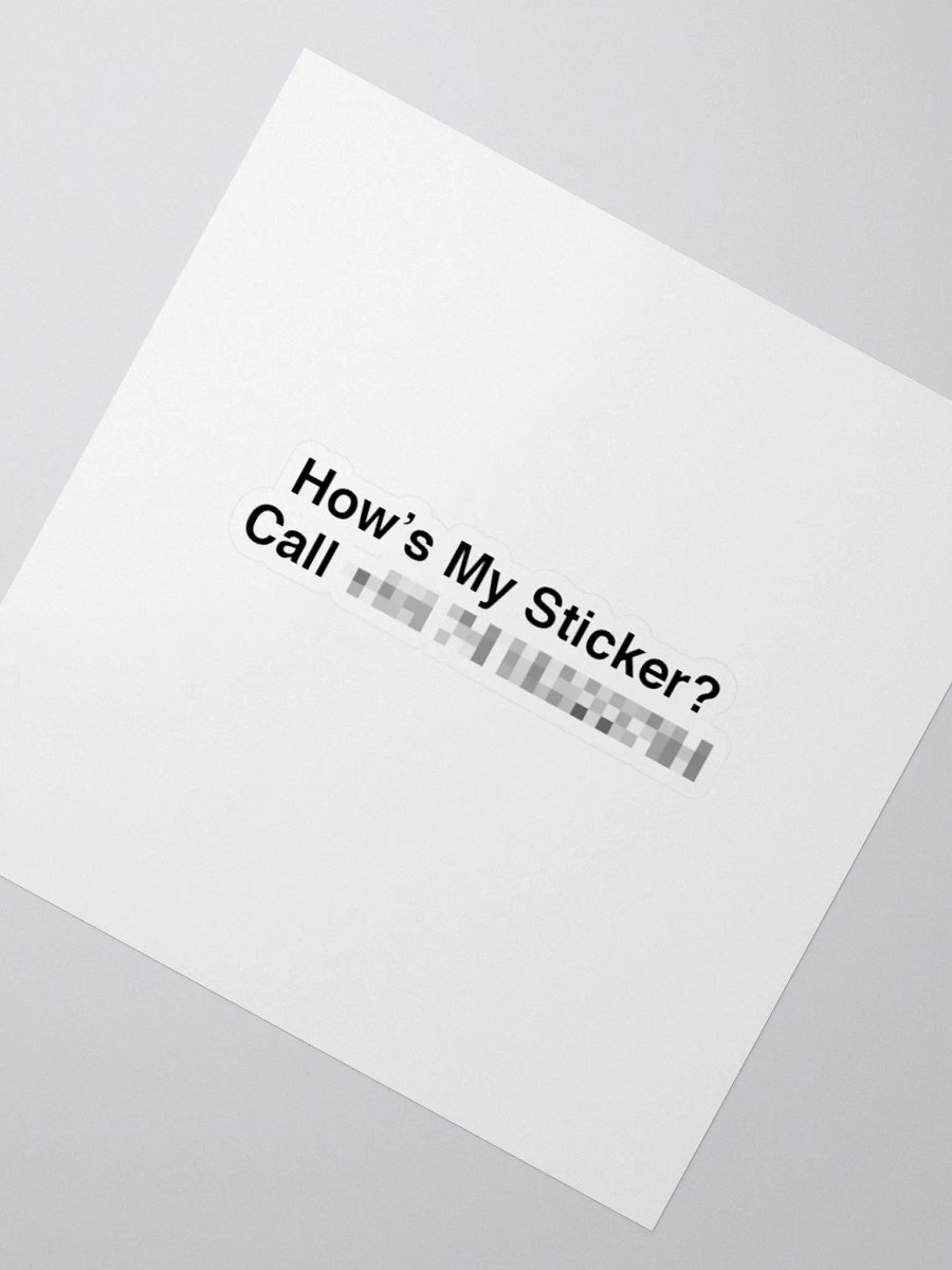 How's My Sticker? product image (2)