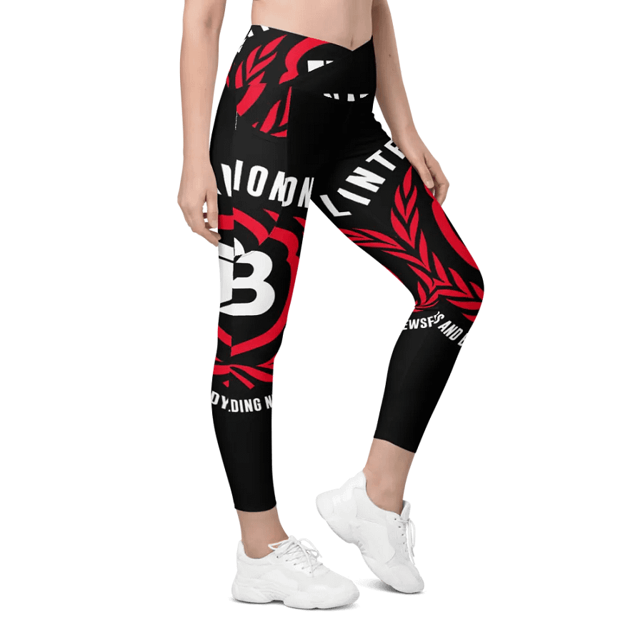 IFBNewsfeed.Org's All-Over Print Crossover Leggings with Pockets product image (6)