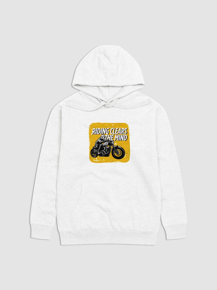 Rider's Retreat Premium Hoodie | RIDING CLEARS THE MIND product image (2)