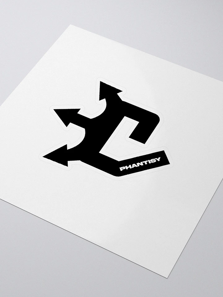 Phantisy Black Logo Sticker - Branded product image (1)