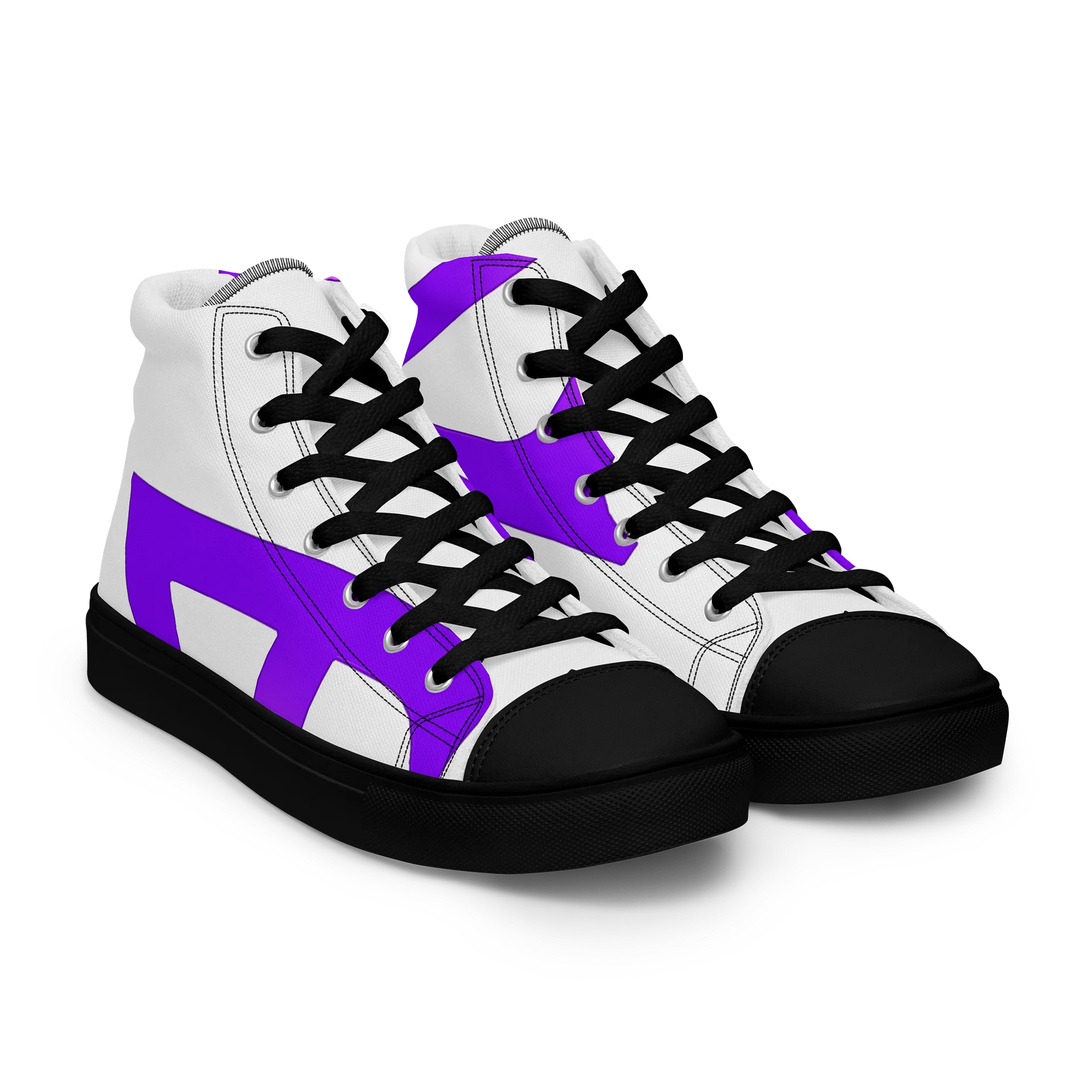 Sigma-Frequency Men's High Top Canvas Shoes product image (9)