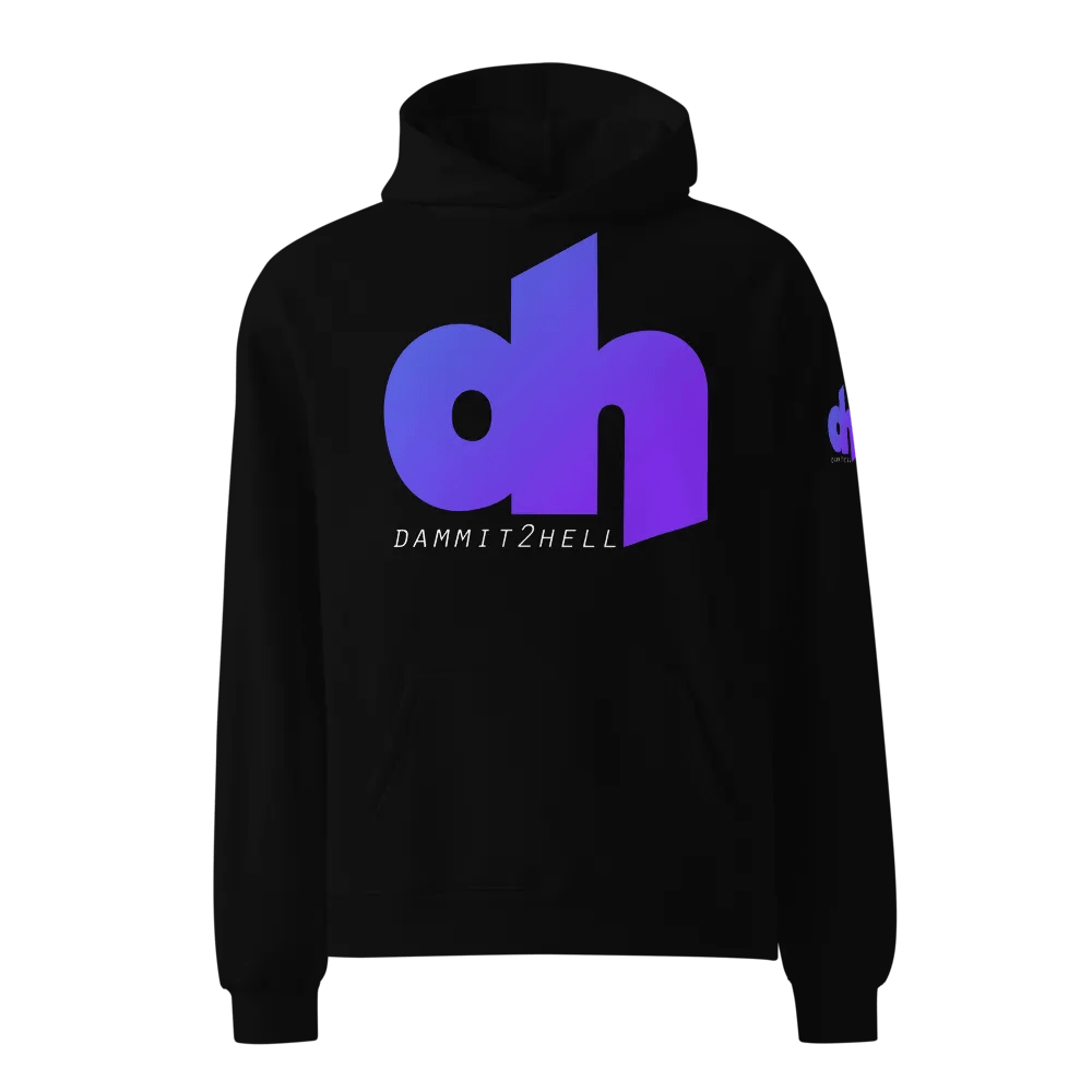 d2h Logo w/ d2h Logo on Sleeve Oversized Pullover Hoodie product image (1)