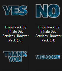 Blue Galaxy Word Expression Emojis product image (1)