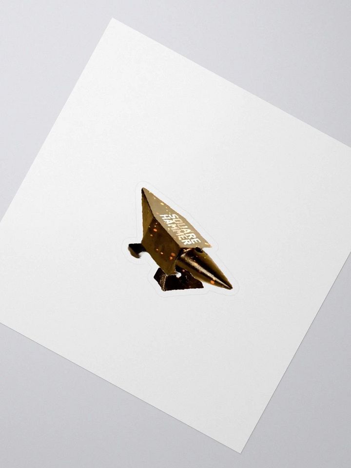 Square Hammer Anvil Kiss Cut Sticker product image (2)
