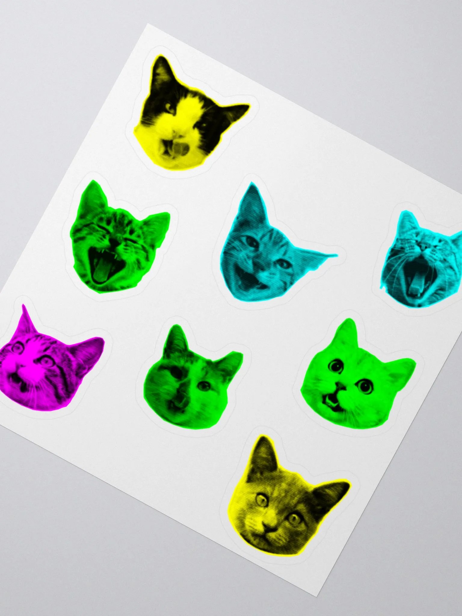 Cat Head Bundle Sticker product image (2)