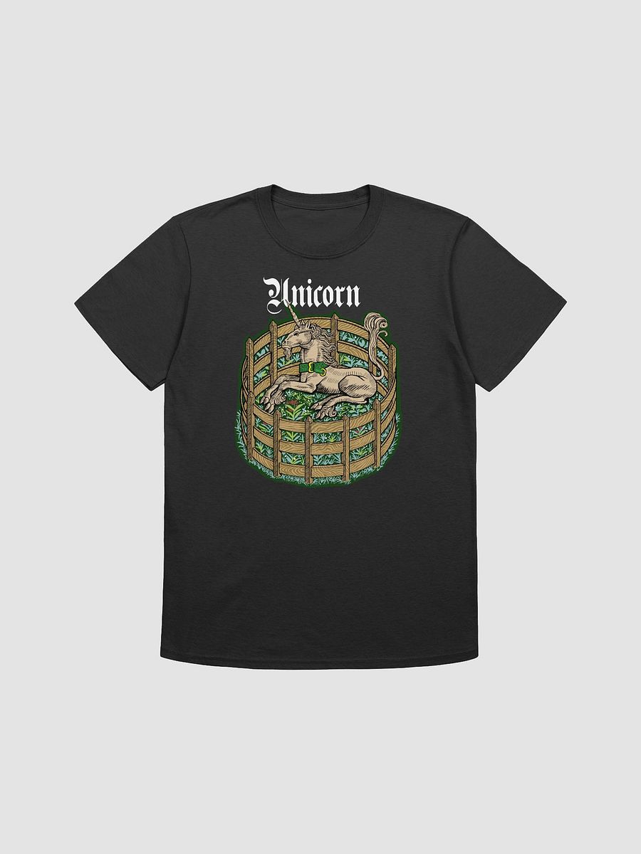 Unicorn: A great Medieval history tapestry T-shirt design product image (1)