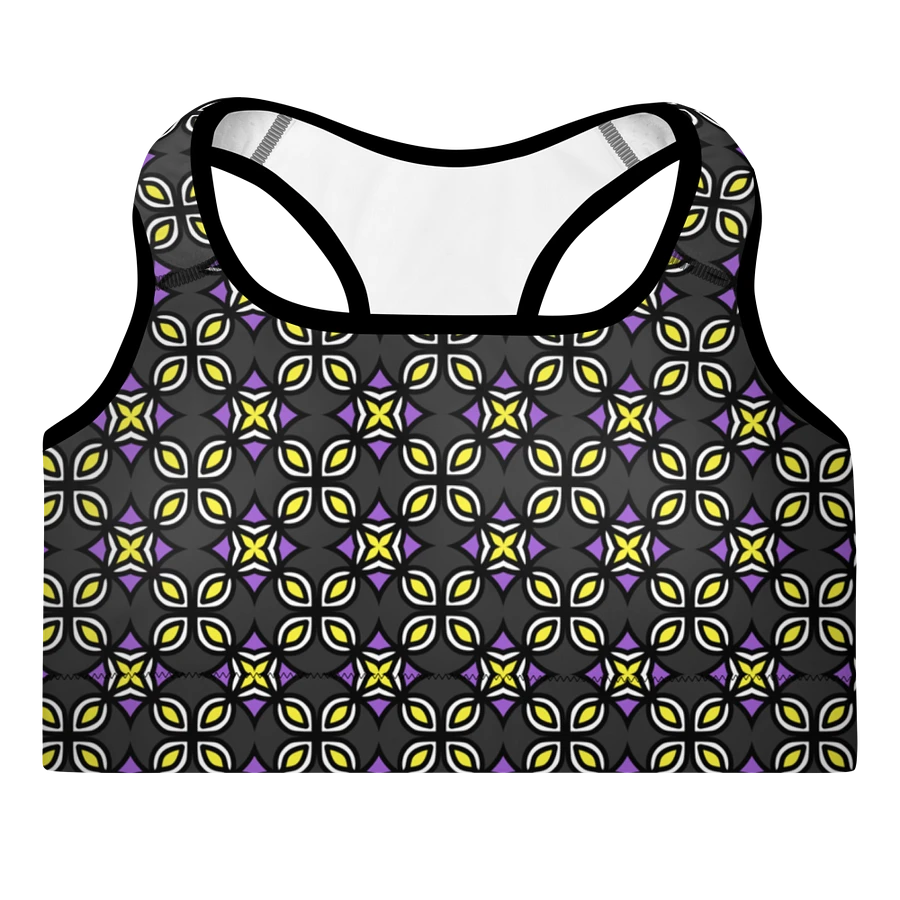 Non-Binary Abstract (3) - Padded Sports Bra product image (3)