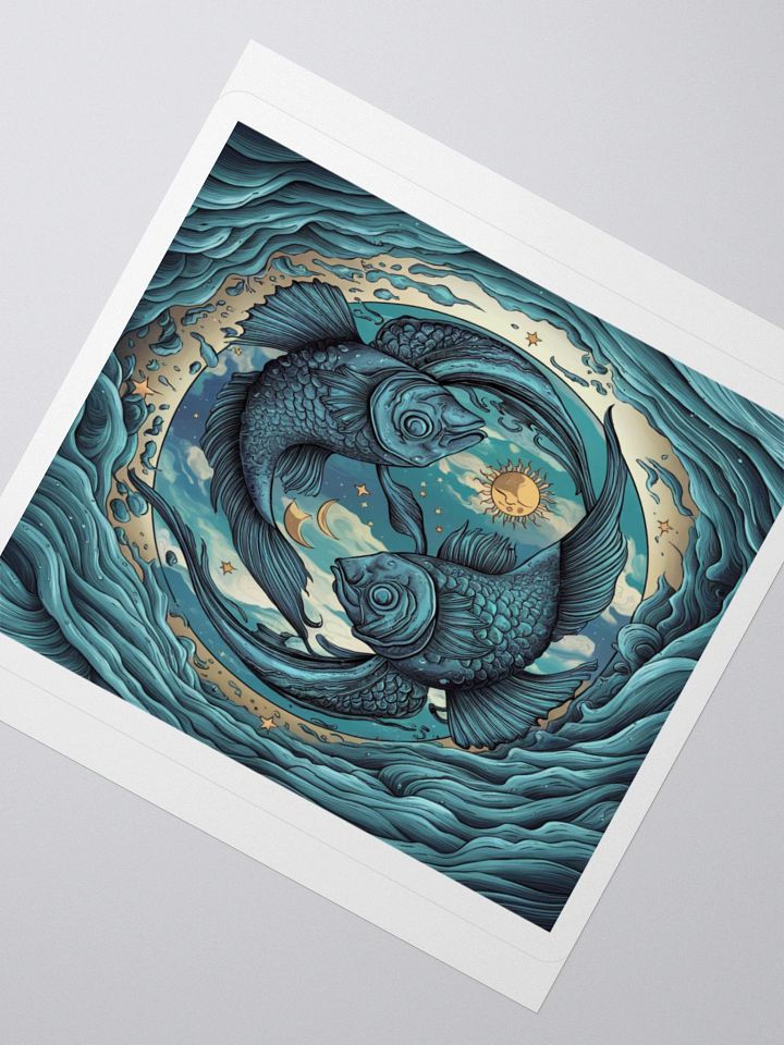 Exclusive Pisces Yin-Yang Fish Sticker - Perfect for Astrology Lovers! product image (6)