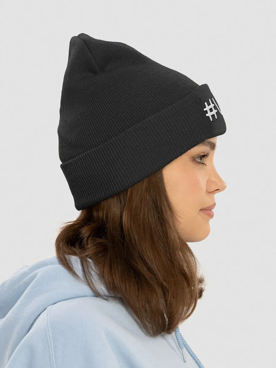 #WDYM Beanie - white lettering product image (5)