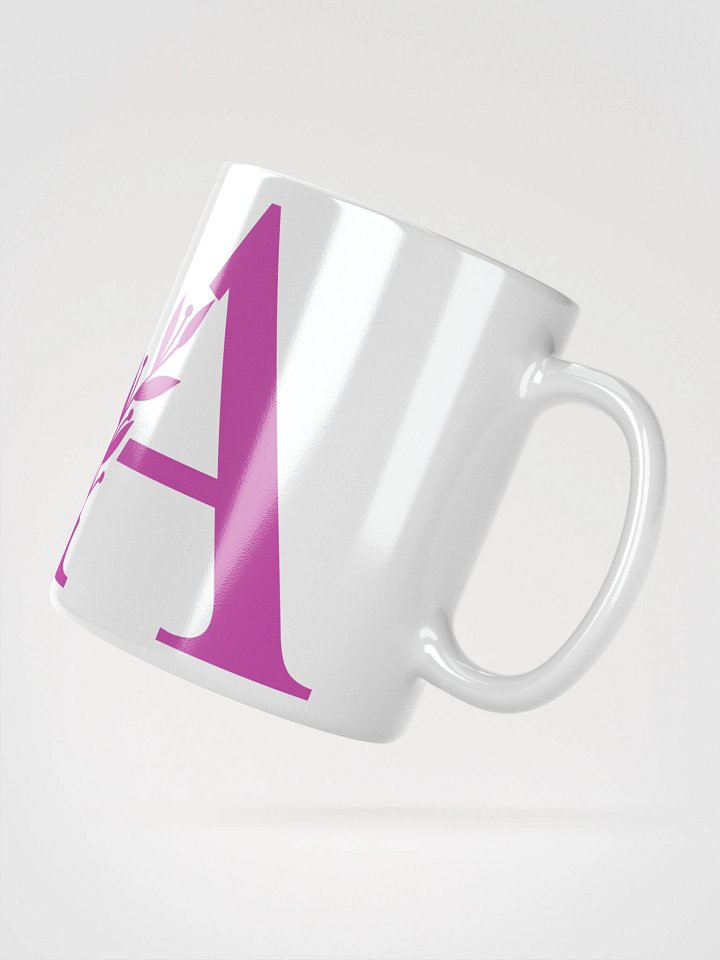 Aesthetic Foliage White Mug (Pink) product image (2)