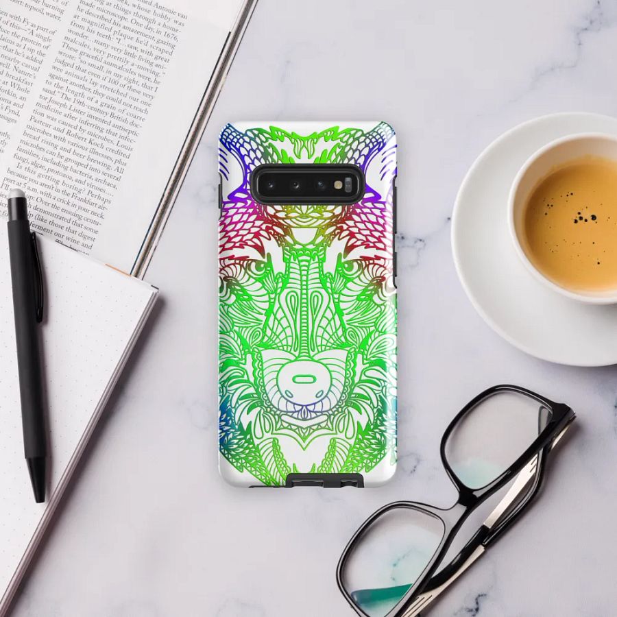 Wolf Head Green Mandala Phone Case product image (11)