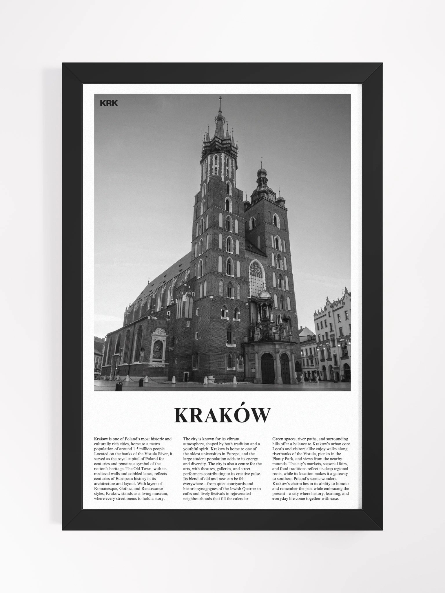 Krakow 01 Newspaper Poster | Framed product image (5)
