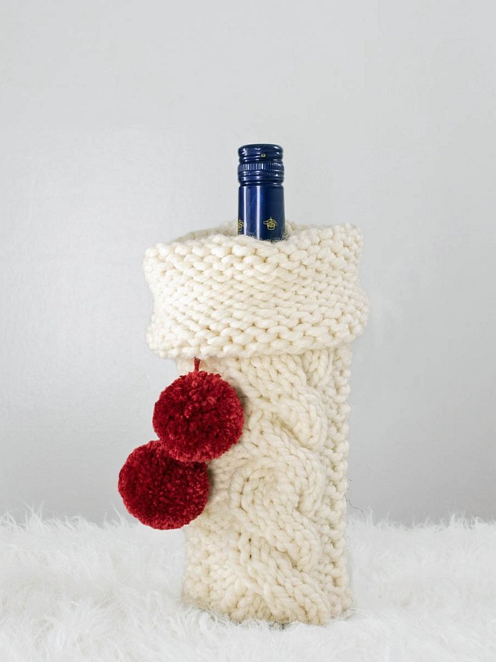 Wine Bottle Cover Knitting Pattern - Celebration product image (1)