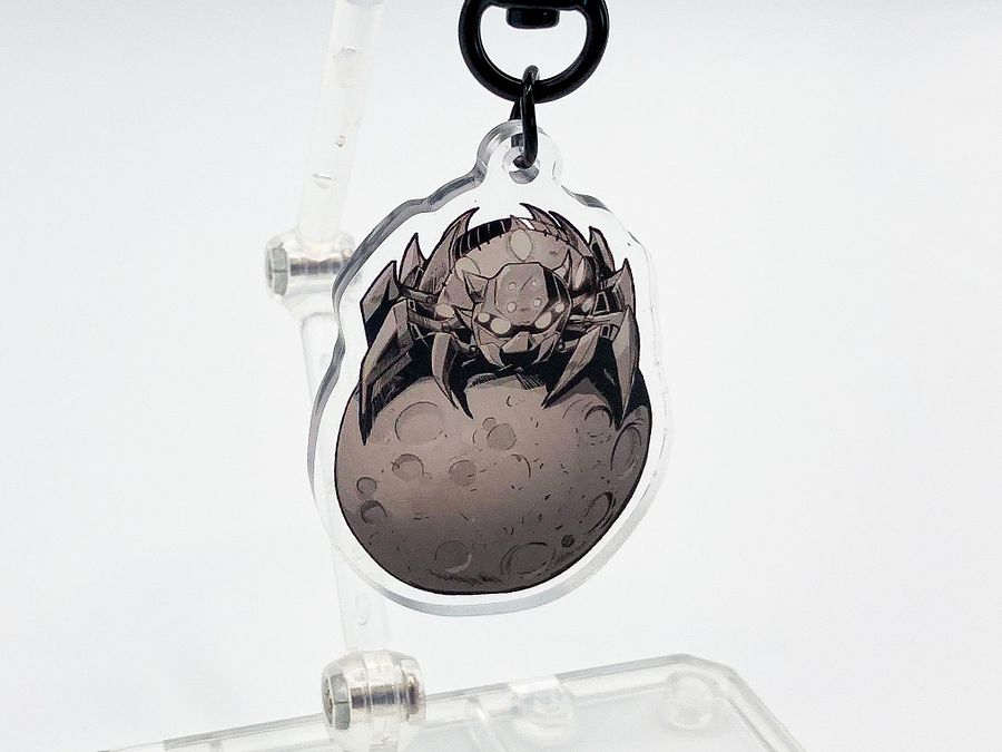 Acrylic Spider Moon Keychain product image (3)