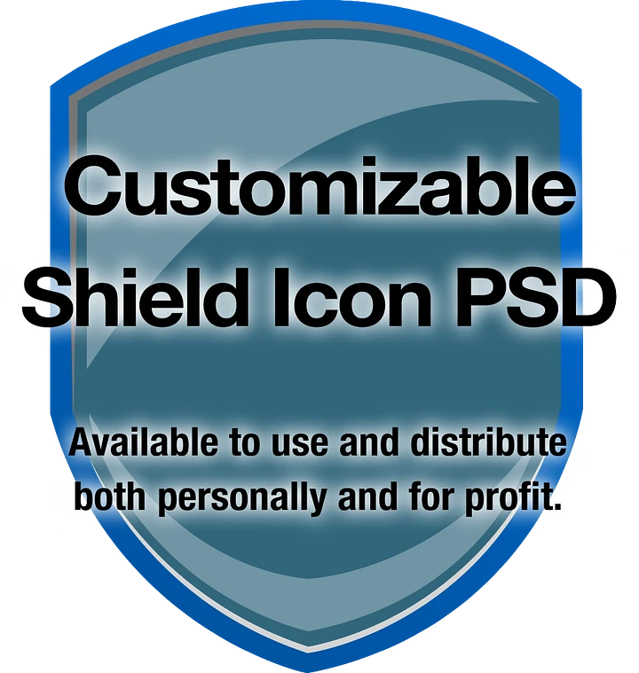 Customizable Shield Icon PSD Stock Design product image (1)