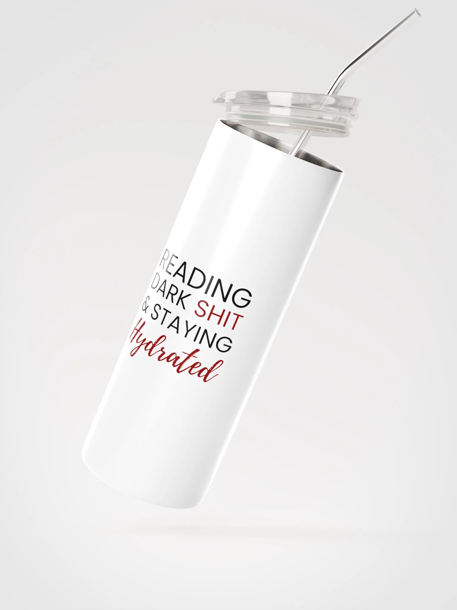 Reading Dark Sh*t Tumbler - White product image (2)