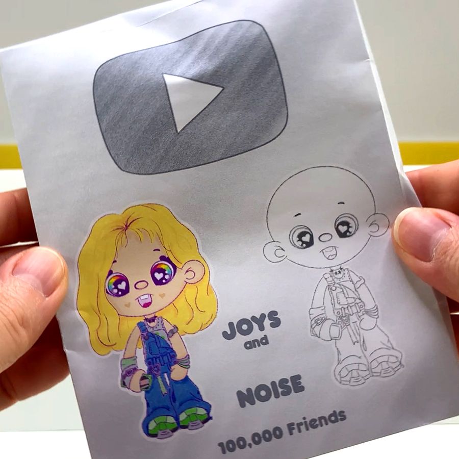 Joys Noise Silver Play Button product image (1)