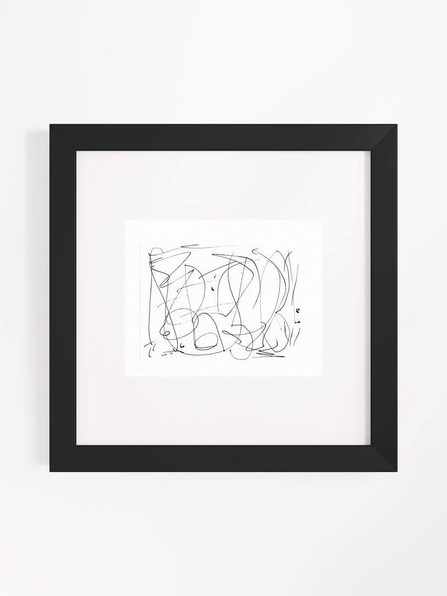 Babble Panel Card Print Framed product image (1)