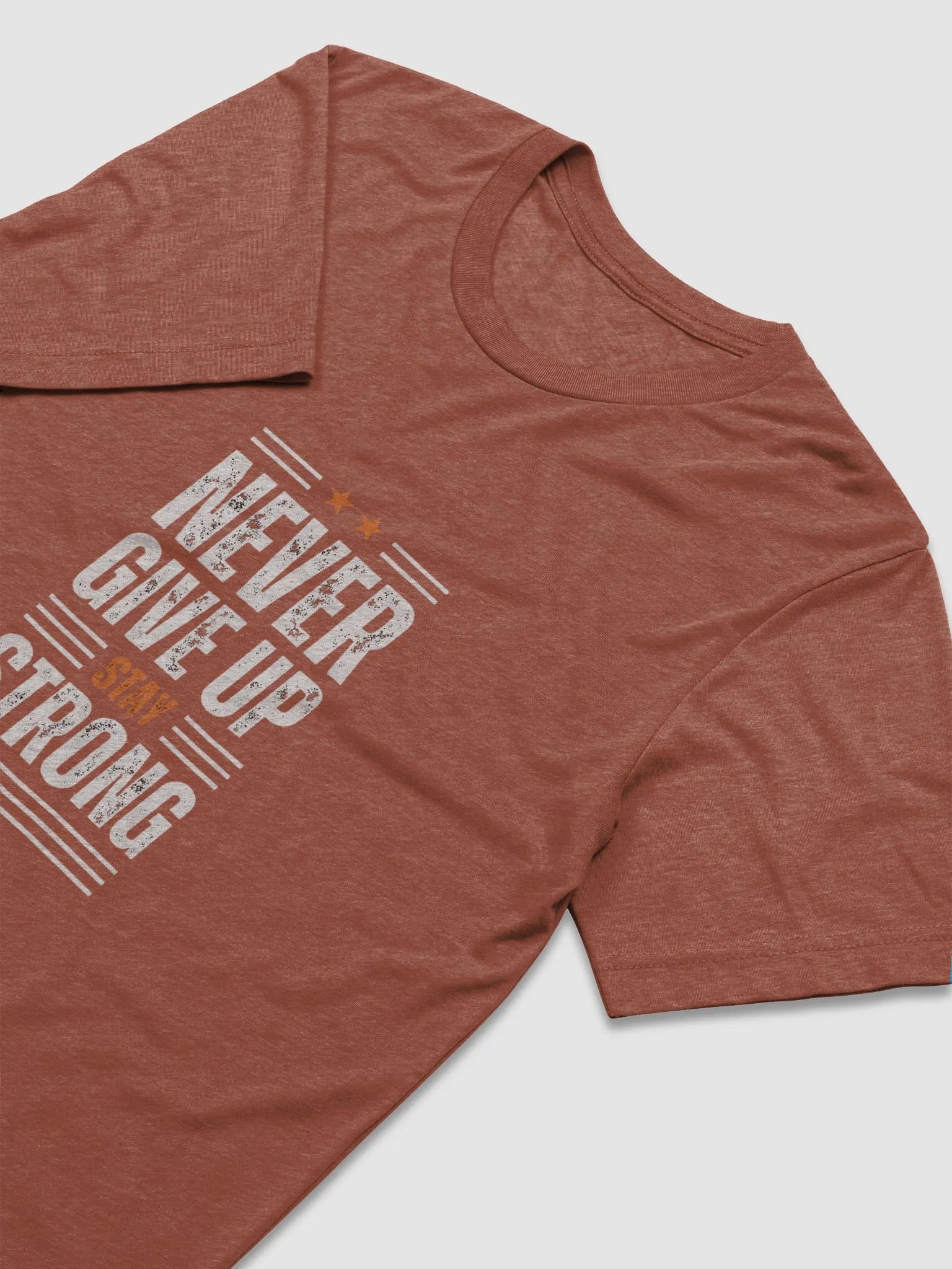 Never give up T-Shirt 100% cotton product image (3)