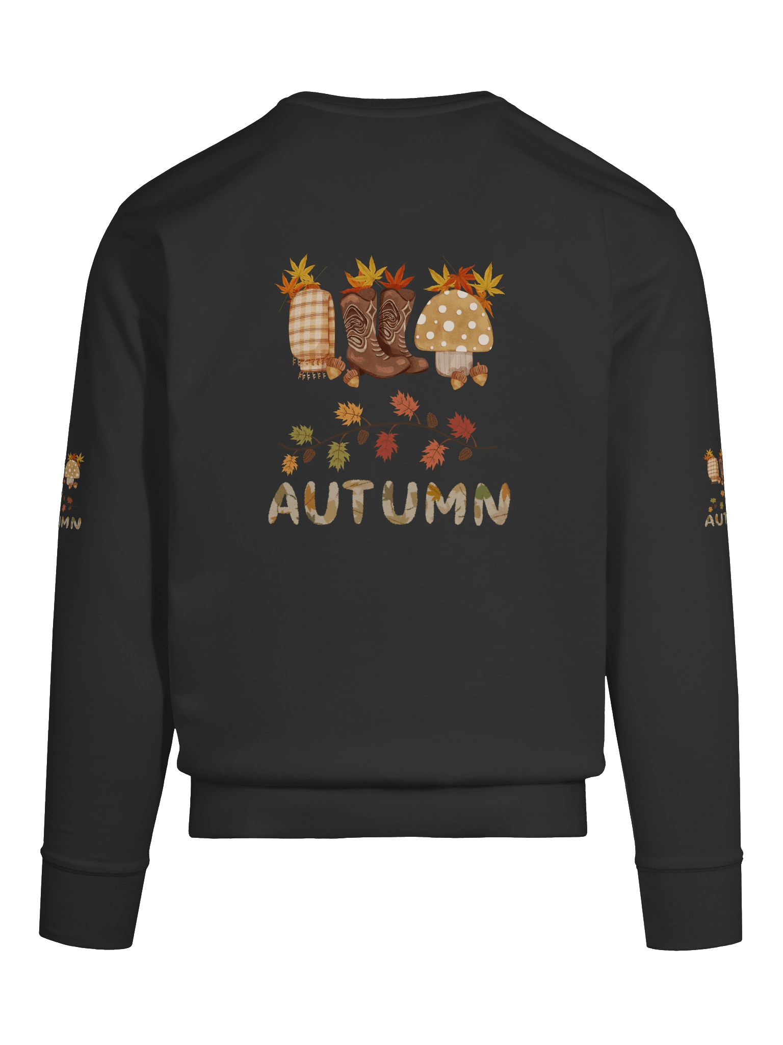 "Comfy Unisex Sweatshirt with Seasonal Autumn Design" product image (99)