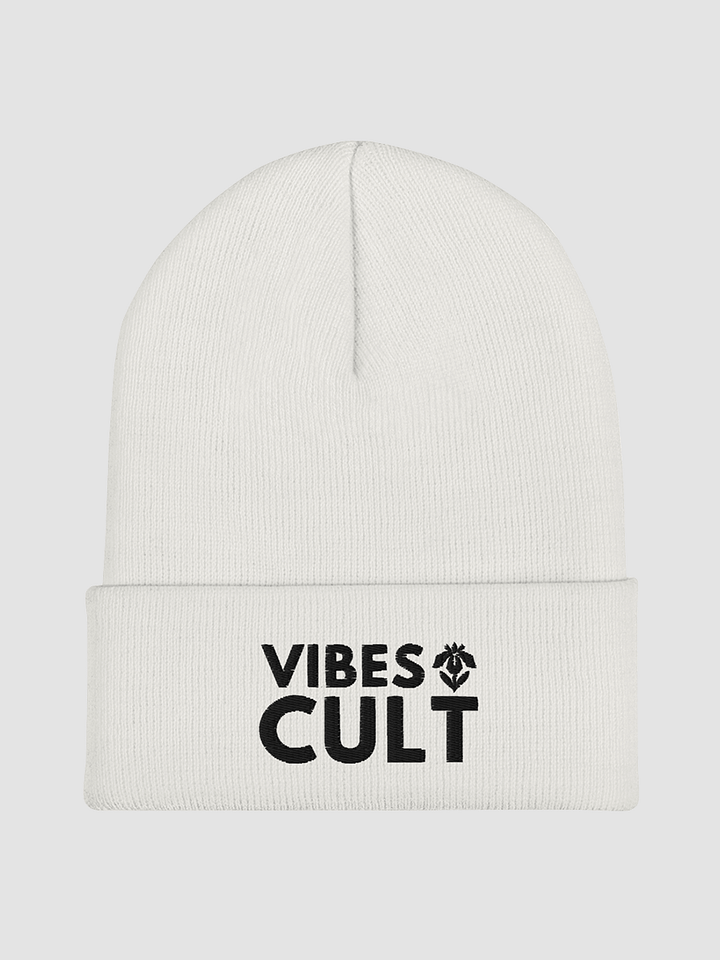 Embroidered Cuffed Beanie - VIBES CULT product image (2)