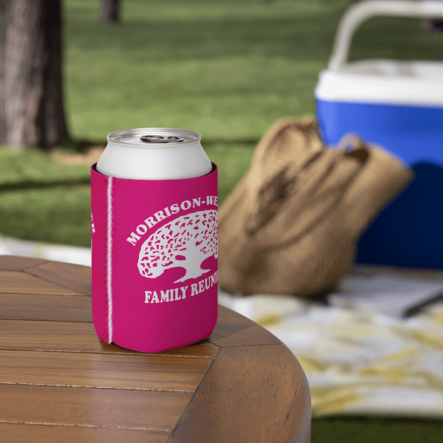 "Morrison-Werner Family Tree" Can Coozie (Magenta) product image (5)